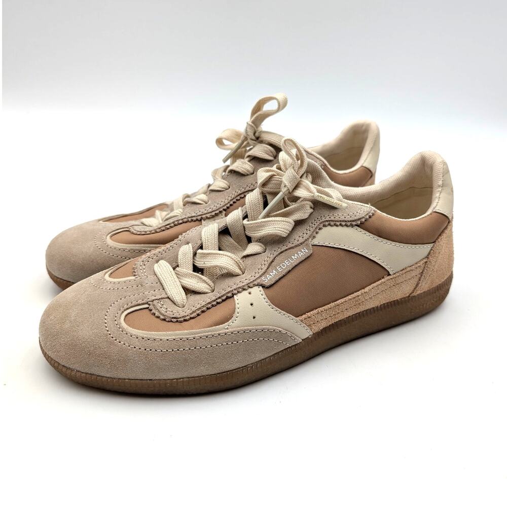 Sam Edelman Kallen Trainers Sneaker Shoes Women's Dark Tan Multi Size US7M EU37